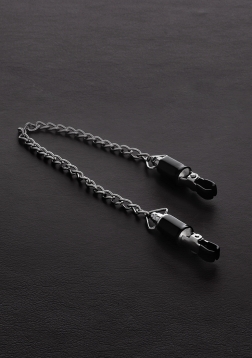 Barrel Tit Clamps with Chain (pair)