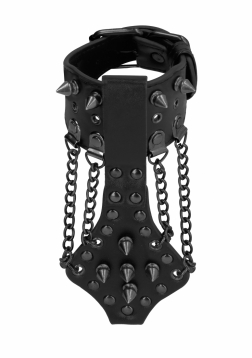 Bracelet with Spikes and Chains