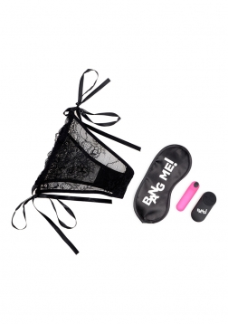 Power Panty - Lace Panties, Bullet Vibrator and Blindfold