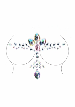 Dazzling Cleavage Bling Sticker