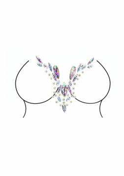 Dazzling Deep-V Cleavage  Bling Sticker