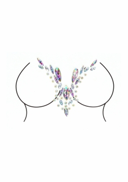 Dazzling Deep-V Cleavage Bling Sticker