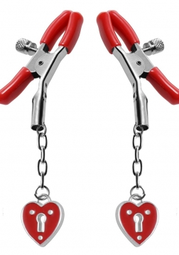 Charmed Heart Padlock - Nipple Clamps