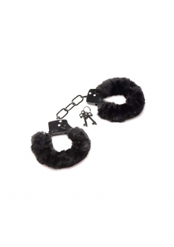 Cuffed in Fur Hairy Handcuffs