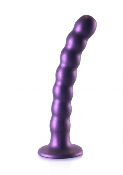 Beaded Silicone G-Spot Dildo - 6,5'' / 16,5 cm