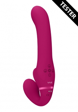 Ai - Dual Vibrating & Air Wave Tickler Strapless Strapon - Tester