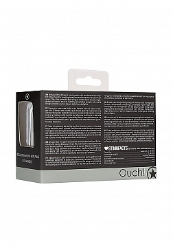 Ouch! - Regular Diamond Butt Plug With Handle - Black