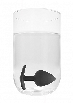 Ouch! - Extra Large Diamond Butt Plug With Handle - Black