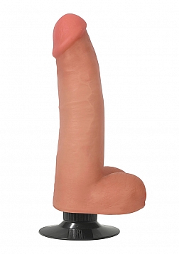 Vibrating Dildo with Balls - 8" / 20,5 cm