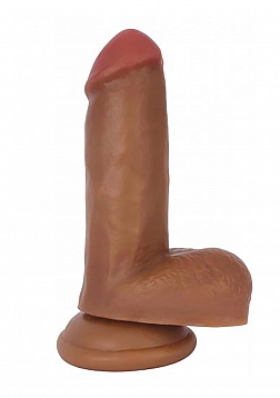 Bareskin Dildo with Balls - 6" / 15 cm