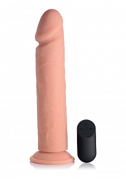 Vibrating Silicone Dildo with Remote Control - 10" / 25,5 cm