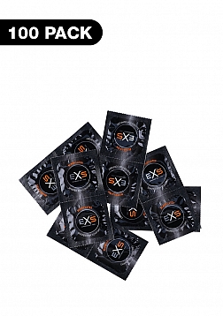 EXS Black Latex Condoms - Condoms - 100 Pieces