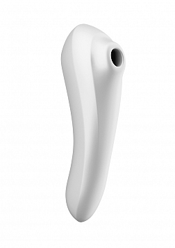 Dual Pleasure Air Pulse Vibrator - White