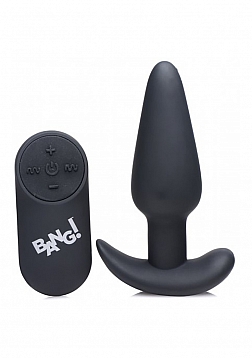 Vibrating Silicone Butt Plug with Remote Control