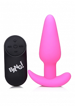 Vibrating Silicone Butt Plug with Remote Control