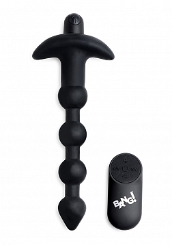 Vibrating Silicone Anal Beads and Remote Control