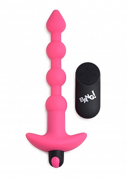 Vibrating Silicone Anal Beads and Remote Control