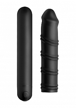 XL Bullet and Swirl Silicone Sleeve