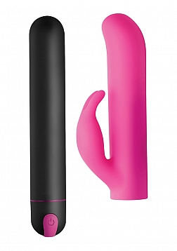 XL Bullet and Rabbit Silicone Sleeve