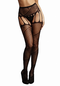 Crotchless Cut-Out Pantyhose - One Size