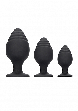 Rippled Butt Plug Set