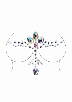 Dazzling Cleavage Bling Sticker