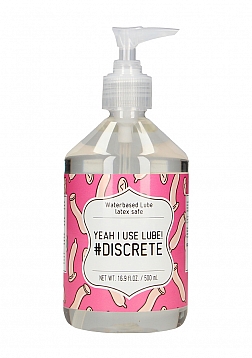 Yeah I Use Lube #Discrete - Waterbased Lubricant - 17 fl oz / 500 ml