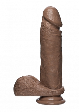 Perfect D - Realistic FIRMSKYN Dildo with Balls - 8" / 20 cm