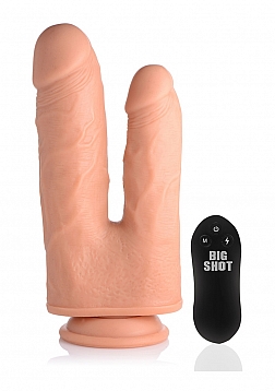 Double Shot Liquid Silicone Double Penetration Dildo - 8" / 20,5 cm