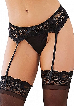 Lace Garter Belt Diamond