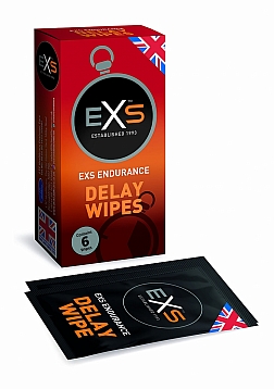 EXS Delay Wipes - 6 Pieces