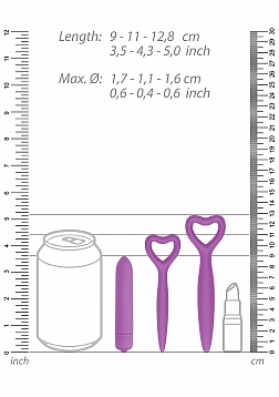 Ouch! - Silicone Vaginal Dilator Set - Purple