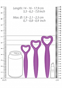 Ouch! - Silicone Vaginal Dilator Set - Purple