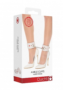 Ouch! - Ankle Cuffs - Nurse Theme - White