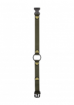 Ouch! - O-Ring Gag - Army Theme - Green