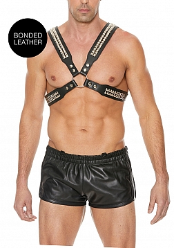 Pyramid Stud Men's Body Harness - One Size