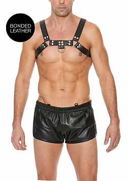 Bulldog Leather Chest Harness - L/XL