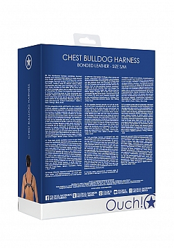 Ouch! - Chest Bulldog Harness - S/M - Blue
