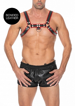 Bulldog Leather Chest Harness - L/XL