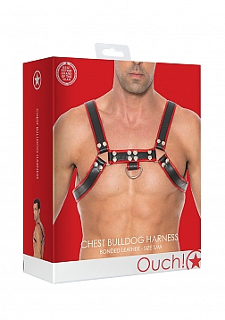 Ouch! - Chest Bulldog Harness - S/M - Red