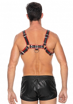 Ouch! - Chest Bulldog Harness - S/M - Red