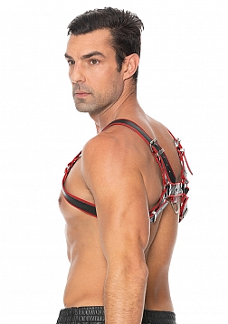 Ouch! - Chest Bulldog Harness - S/M - Red