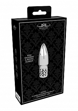 Royal Gems - Glitter - ABS Rechargeable Bullet - Silver