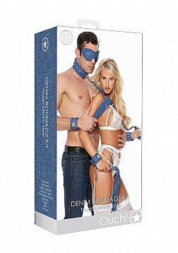 Ouch! - Denim Bondage Kit - Blue