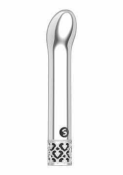 Royal Gems - Jewel - ABS Rechargeable Bullet - Silver