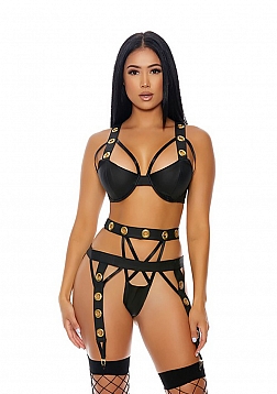 Caged Babe - Lingerie Set - S