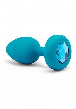 Aquamarine - Vibrating Butt Plug - S/M