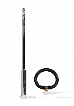 Ouch! - E-stim Urethral Sounding Set - Large - Silver