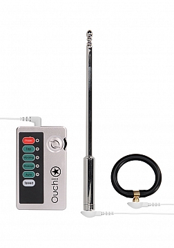 Ouch! - E-stim Urethral Sounding Set - Large - Silver