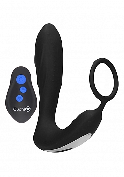 E-stim Vibrating Butt Plug & Cockring